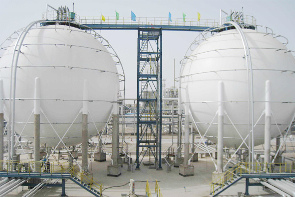 3000m³ coke oven gas ball tank